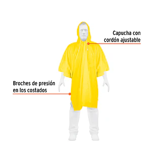 Poncho unitalla, espesor 0.25mm Truper 14412