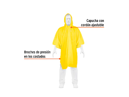 Poncho unitalla, espesor 0.25mm Truper 14412 - Foto 2 | aztools.co