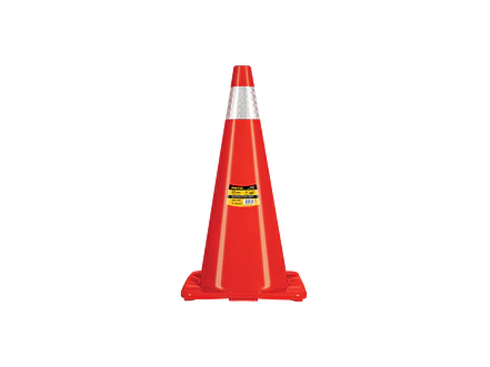 Cono de precaución de 70 cm de PVC con reflejante, Pretul 28254 - Foto 1 | aztools.co