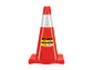 Cono de precaución de 45 cm de PVC con reflejante, Pretul 28252 - Miniatura 1 | aztools.co
