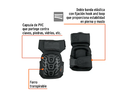Rodilleras profesionales de pvc Truper 12952 - Foto 2 | aztools.co