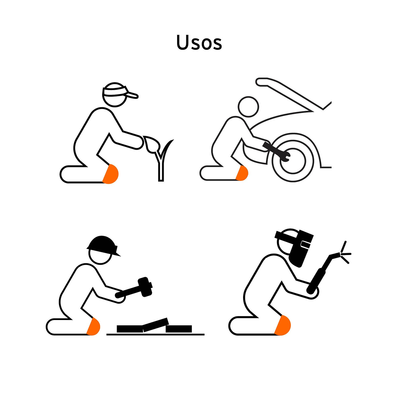 Rodilleras profesionales de pvc Truper 12952 4