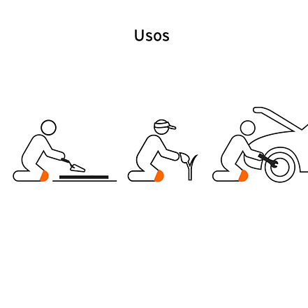 Rodilleras ligeras de neopreno Truper 12951 4