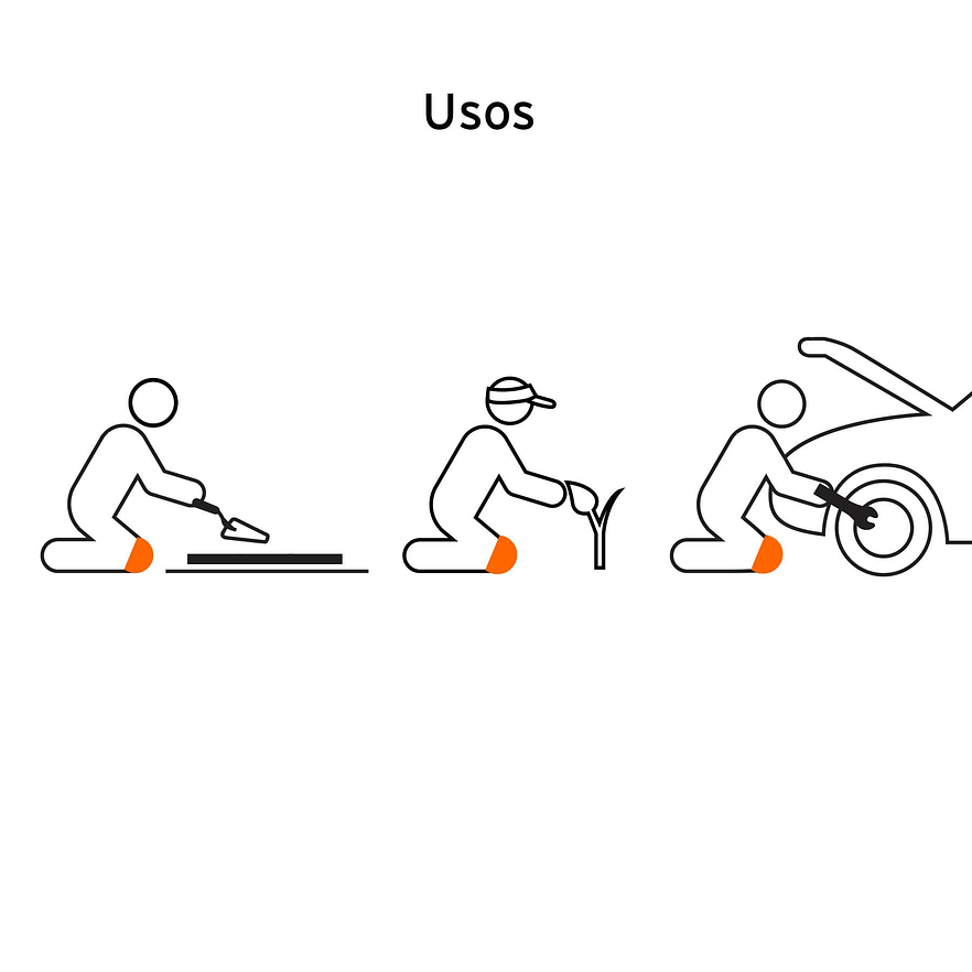 Rodilleras ligeras de neopreno Truper 12951 4