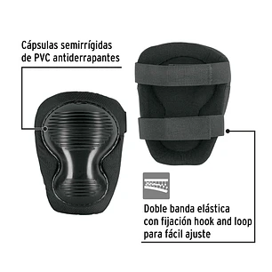 Rodilleras Antiderrapantes Pretul 27241, con Doble Cápsula