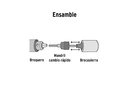Mandril para Sierra Copa Truper 103390, de Cambio Rápido - Foto 3 | aztools.co