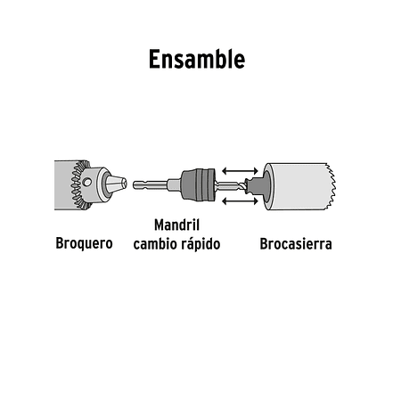 Mandril para Sierra Copa Truper 103390, de Cambio Rápido 3