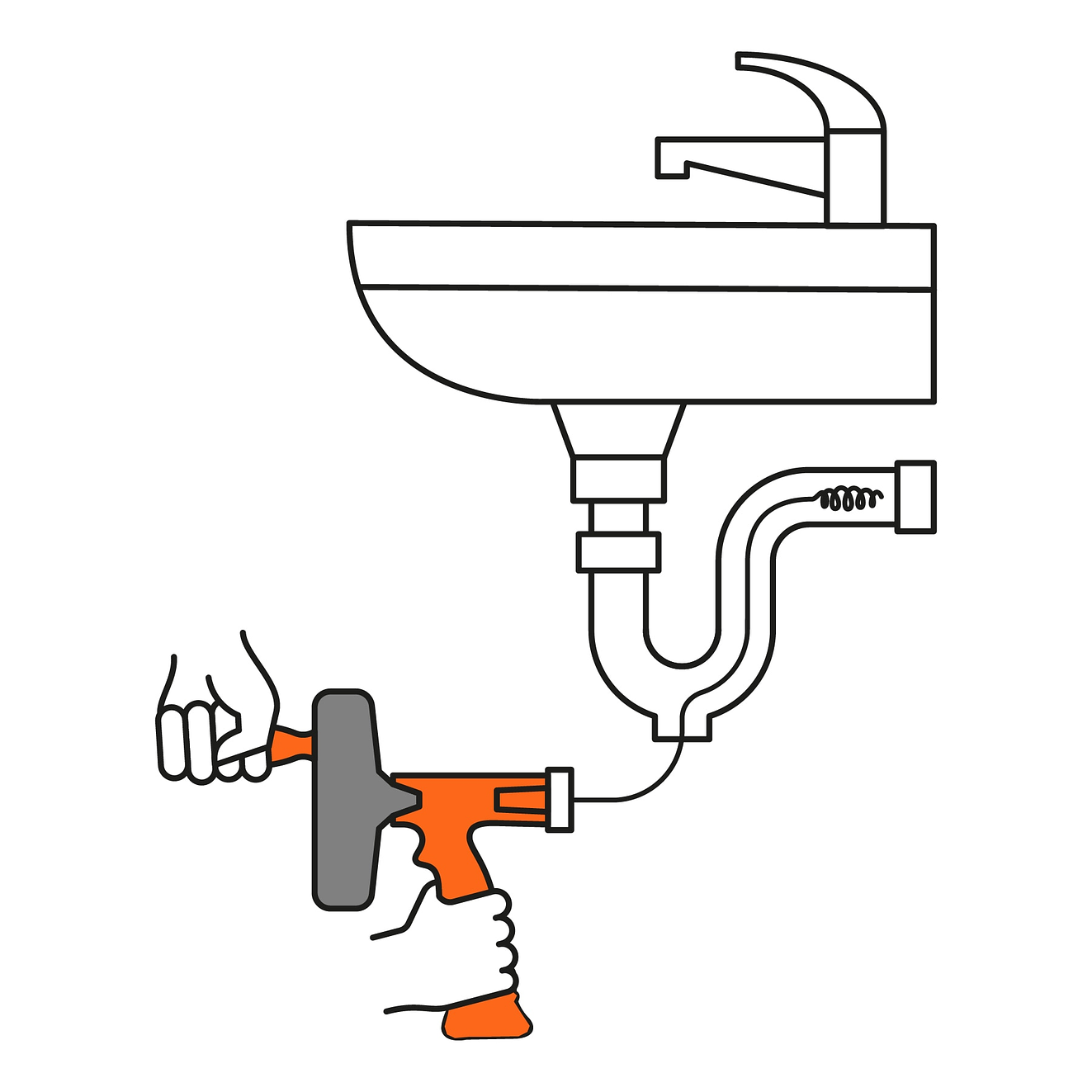 Sonda manual para taladro con  mango, 7.6 m Truper 12280 3