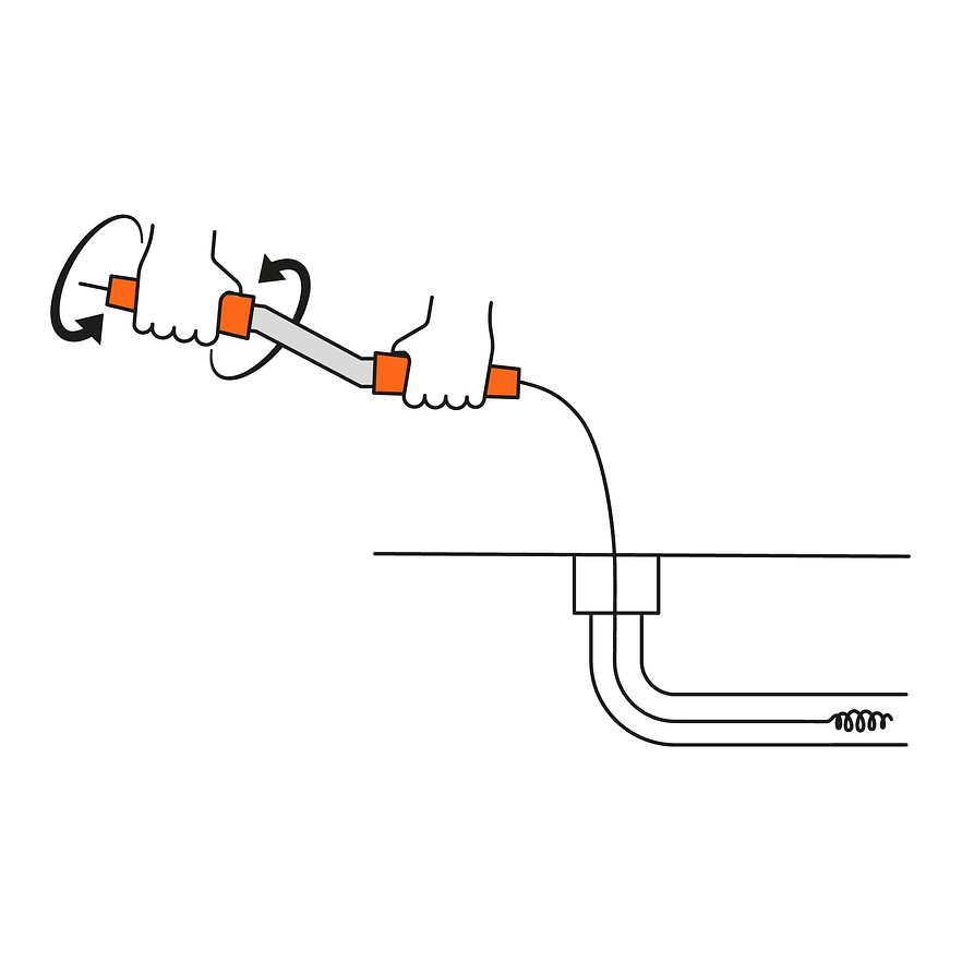 Destapacaños barreno con manivela 1/2' x 50 ft Truper 15150 3