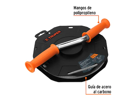 Destapacaños barreno con manivela 1/4' x 15 ft Truper 15149 - Foto 2 | aztools.co