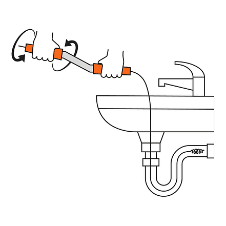 Destapacaños barreno con manivela 1/4' x 15 ft Truper 15149 3