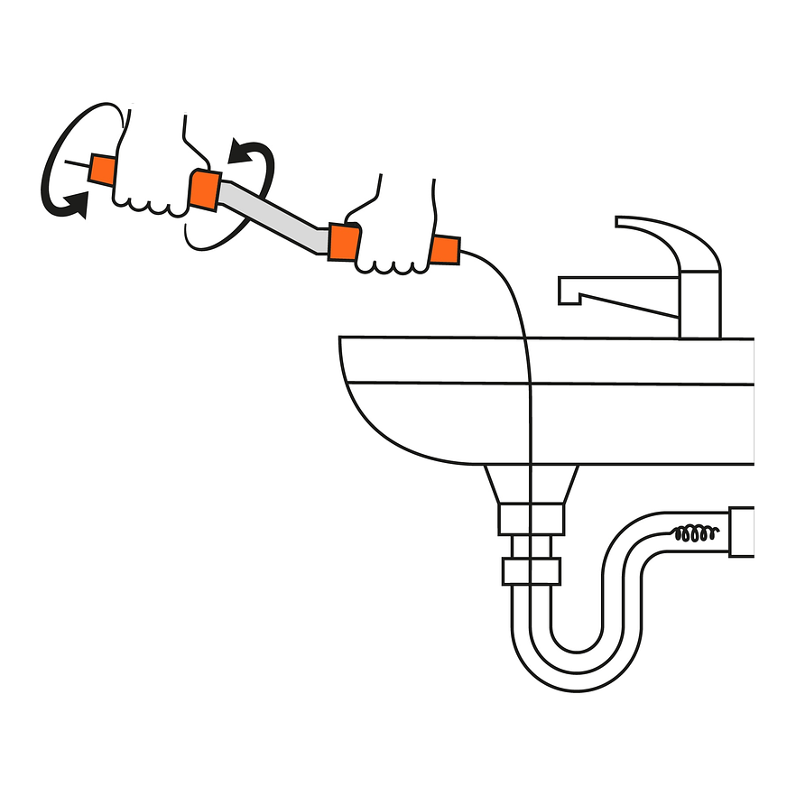 Destapacaños barreno con manivela 1/4' x 15 ft Truper 15149 3