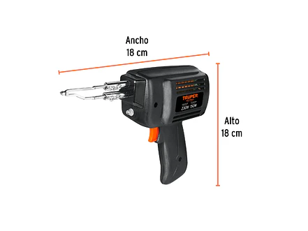 Pistola de soldar, 2 temperaturas, 230 Watts Truper 17549 - Foto 3 | aztools.co
