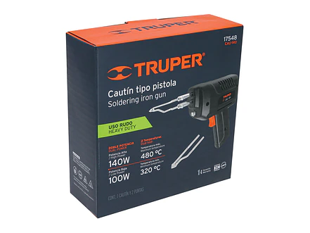 Pistola de soldar, 2 temperaturas, 140 Watts Truper 17548 - Foto 5 | aztools.co