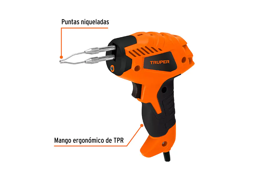 Pistola de Soldar Truper 102142, 40 W, Uso Ligero - Foto 3 | aztools.co