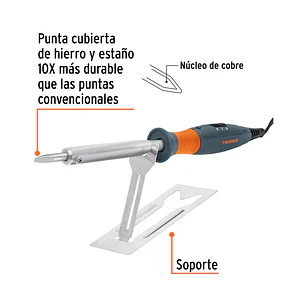 Cautín, tipo lápiz de 100 W, dual, industrial Truper 16795