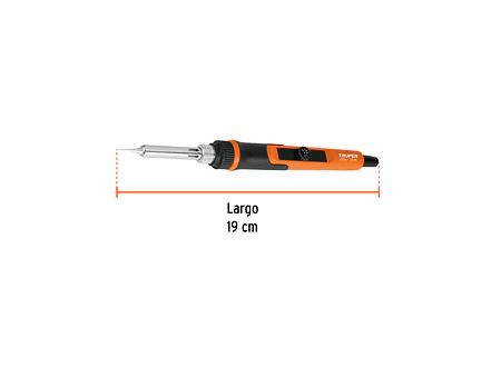 Cautín profesional electronica 25W, Temperatura Regulable Truper 102509 - Foto 3 | aztools.co
