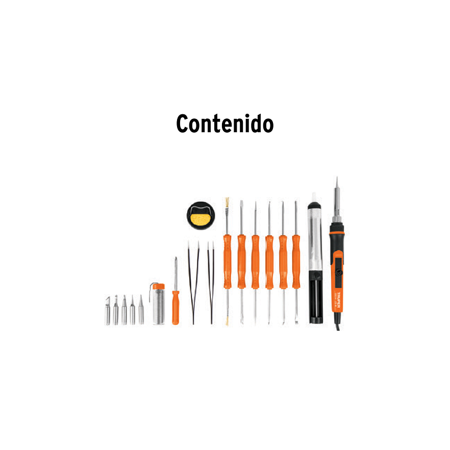 Kit Soldadura Electrónica Truper 102424, con Cautín de 25 W 4