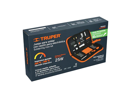 Kit Soldadura Electrónica Truper 102424, con Cautín de 25 W - Foto 5 | aztools.co