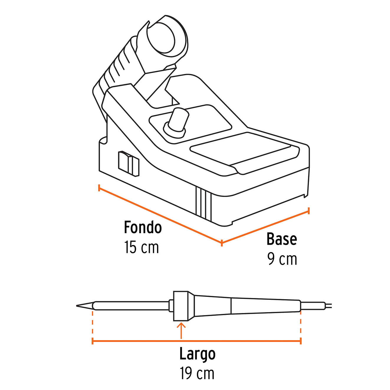 Cautín profesional c/estación para electrónica de 48 Watts Truper 101398 3