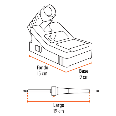 Cautín profesional c/estación para electrónica de 48 Watts Truper 101398 3