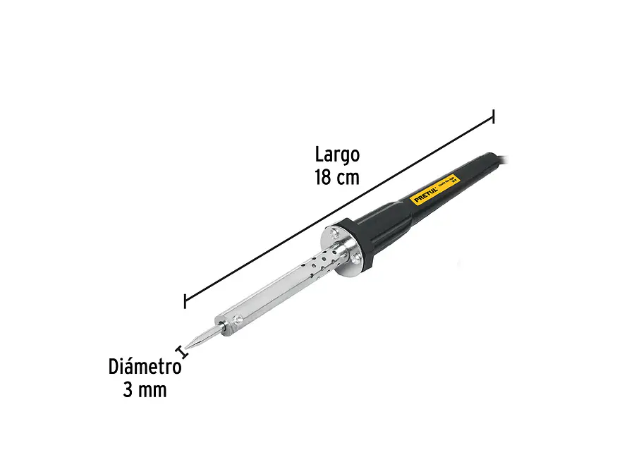Cautín tipo lápiz de 30 watts con accesorios, Pretul 22805 - Foto 3 | aztools.co