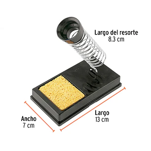 Base para cautín tipo lápiz con limpiador de esponja Truper 17556