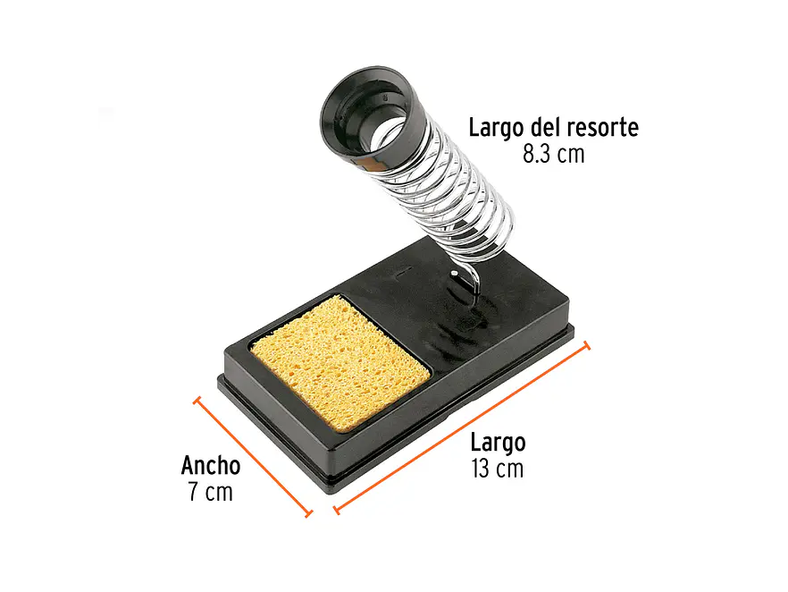 Base para cautín tipo lápiz con limpiador de esponja Truper 17556 - Foto 2 | aztools.co