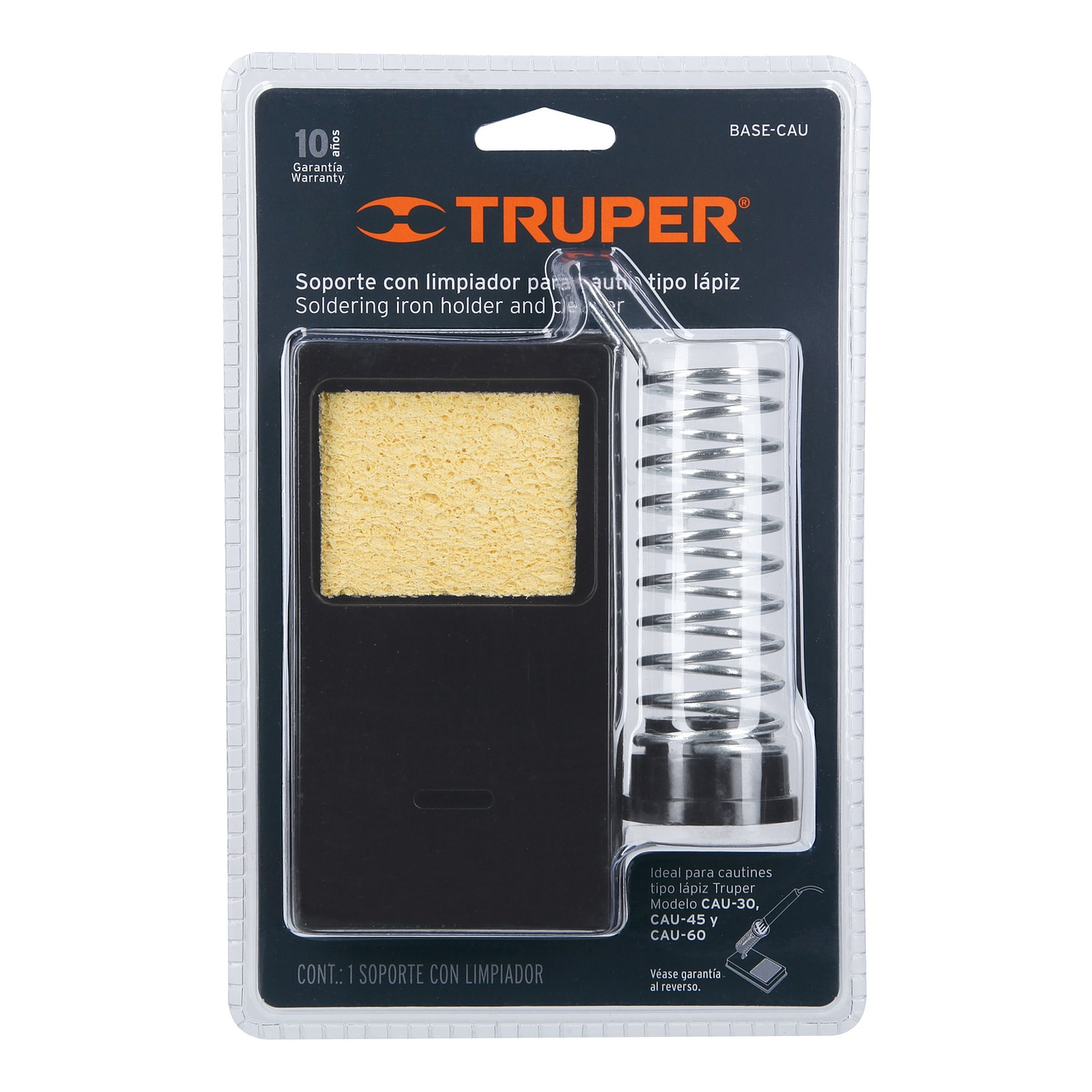 Base para cautín tipo lápiz con limpiador de esponja Truper 17556 3