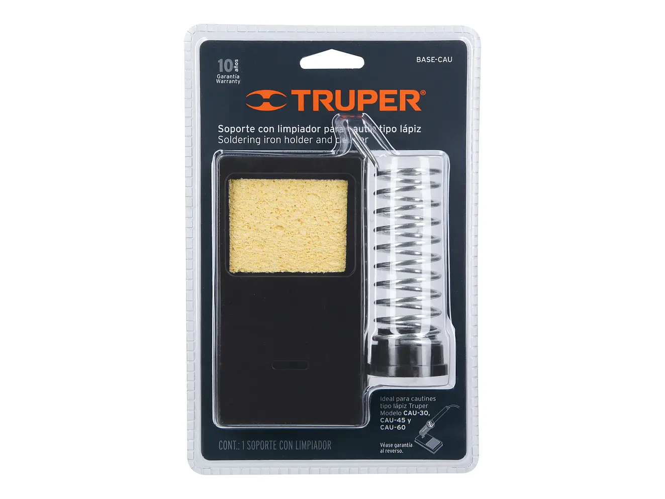 Base para cautín tipo lápiz con limpiador de esponja Truper 17556 - Foto 3 | aztools.co