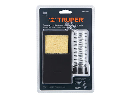Base para cautín tipo lápiz con limpiador de esponja Truper 17556 - Foto 3 | aztools.co
