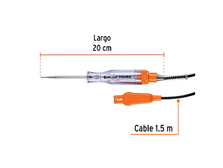 Tester uso rudo 20 cm, con caimán Truper 13985 - Foto 3 | aztools.co