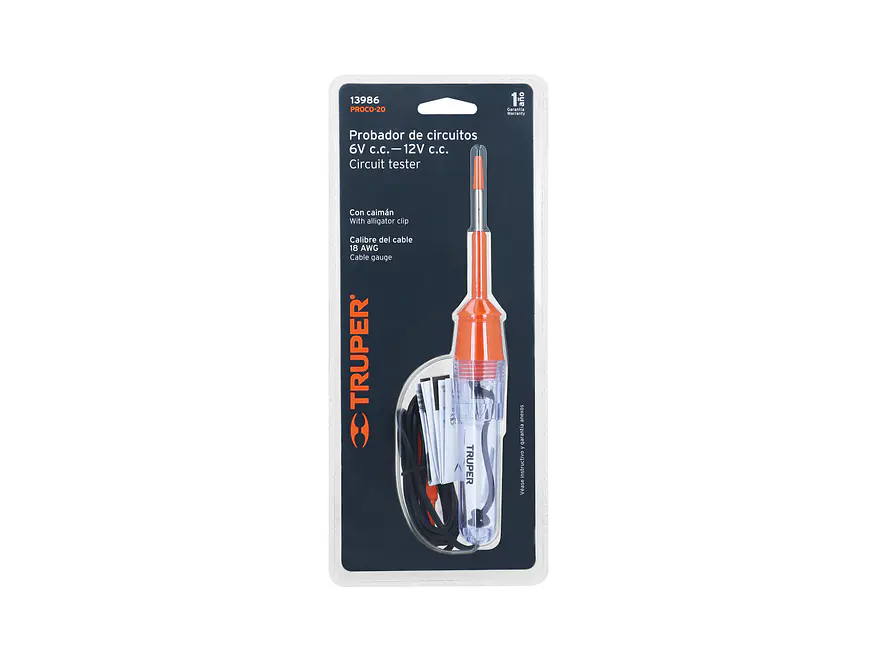 Tester 20 cm, con caimán Truper 13986 - Foto 4 | aztools.co