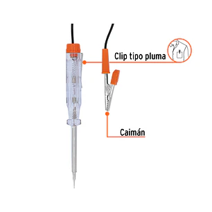 Tester 14 cm, con caimán, tipo esfero Truper 13987