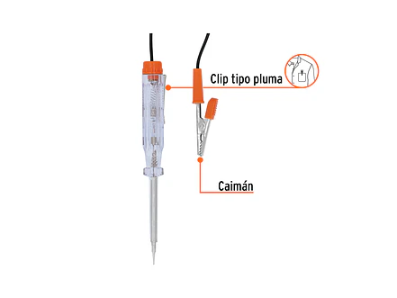 Tester 14 cm, con caimán, tipo esfero Truper 13987 - Foto 2 | aztools.co