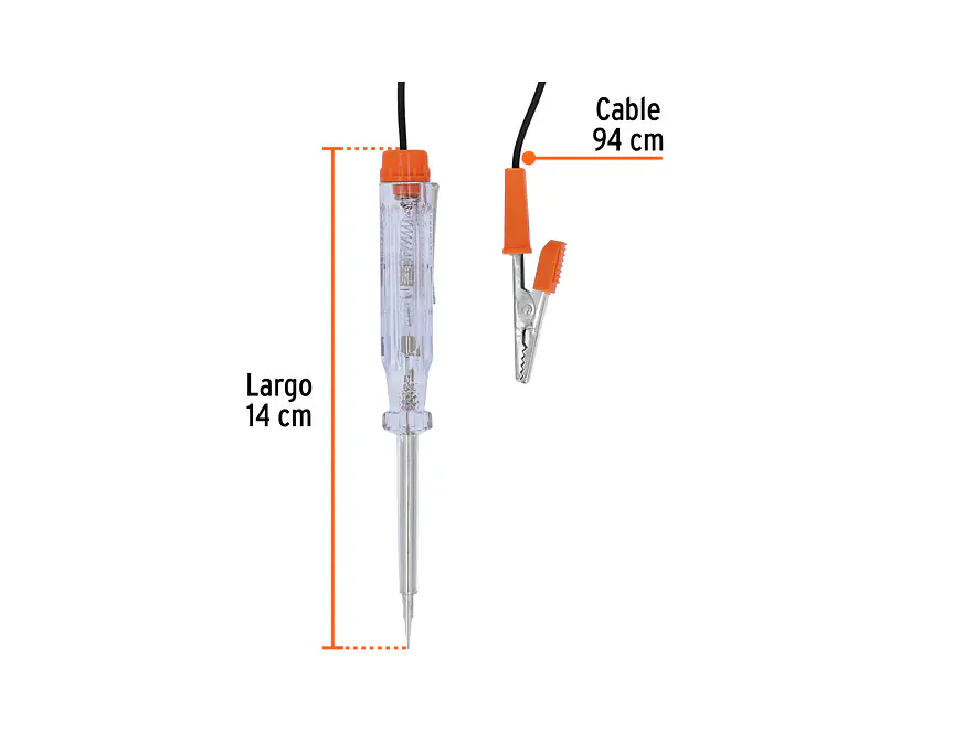 Tester 14 cm, con caimán, tipo esfero Truper 13987 - Foto 3 | aztools.co