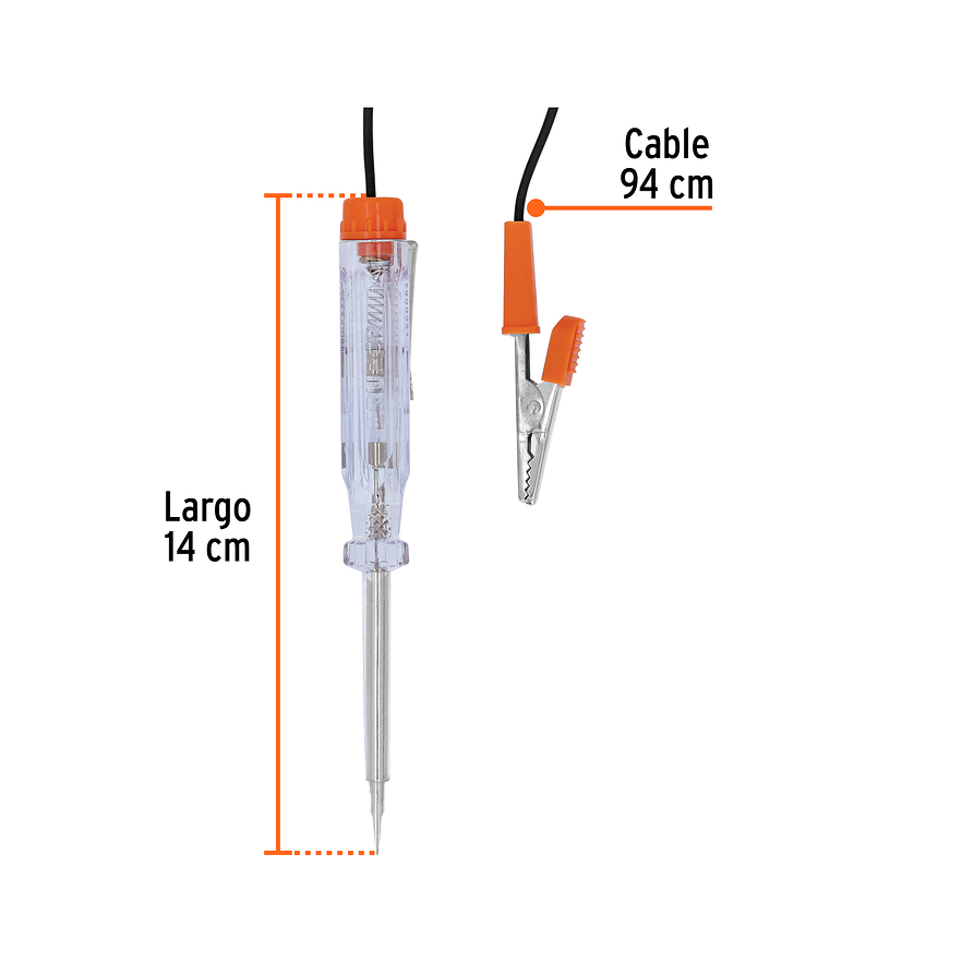 Tester 14 cm, con caimán, tipo esfero Truper 13987 3