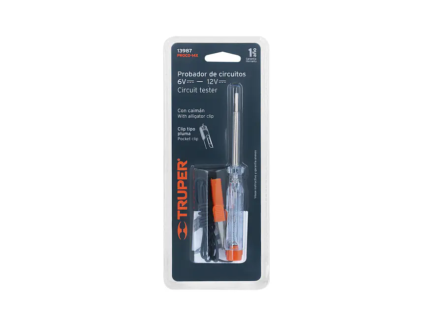 Tester 14 cm, con caimán, tipo esfero Truper 13987 - Foto 4 | aztools.co