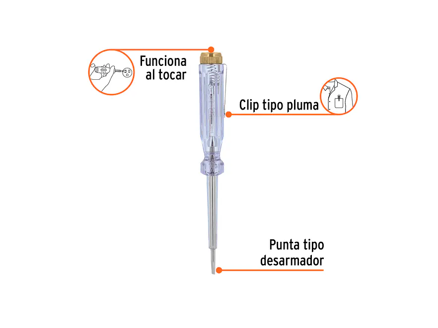 Tester 14 cm, tipo esfero Truper 13988 - Foto 3 | aztools.co