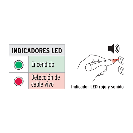 Téster de Tensión sin Contacto Truper 102141, Detección Automática 2