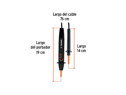 Téster de Tensión y Polaridad Truper 18335, C.A. / C.C. - Foto 3 | aztools.co