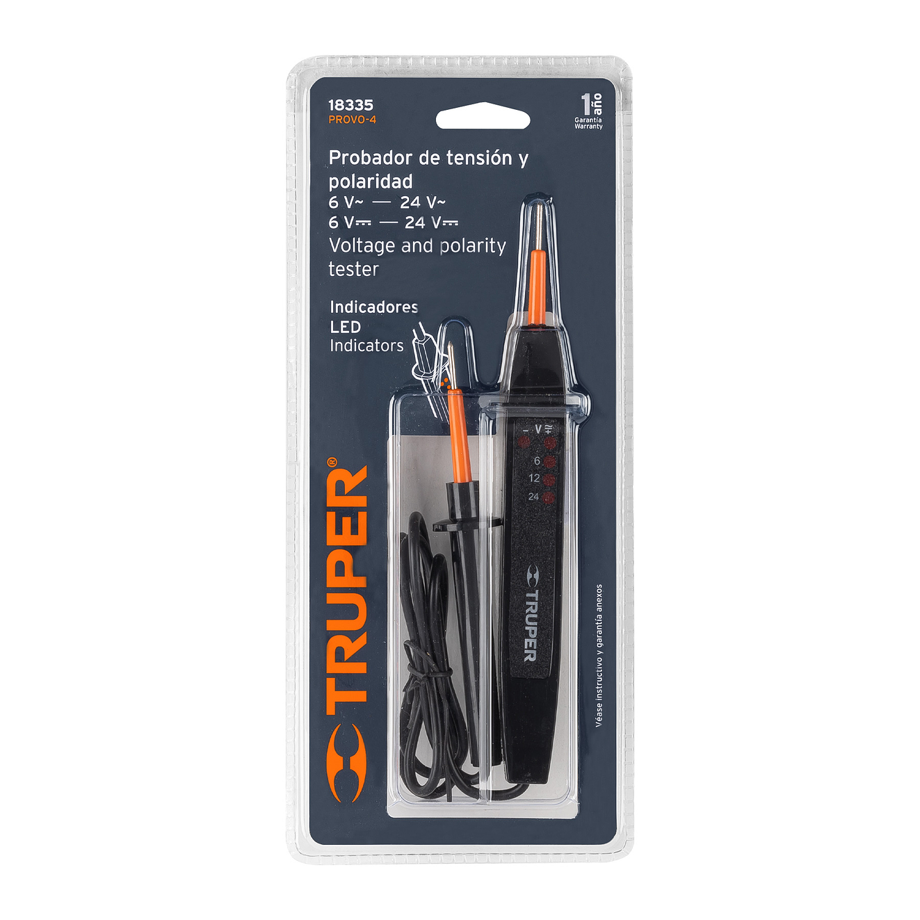 Téster de Tensión y Polaridad Truper 18335, C.A. / C.C. 4