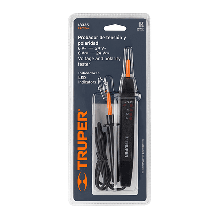 Téster de Tensión y Polaridad Truper 18335, C.A. / C.C. 4