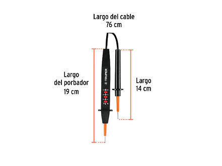 Téster de Tensión Truper 18334, C.A. / C.C. - Foto 3 | aztools.co