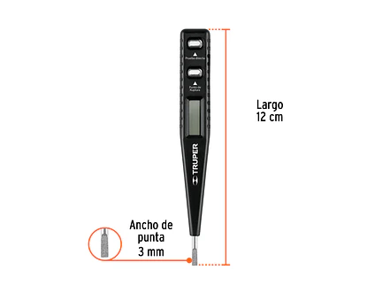 Tester digital de tensión y polaridad Truper 18333 - Foto 3 | aztools.co