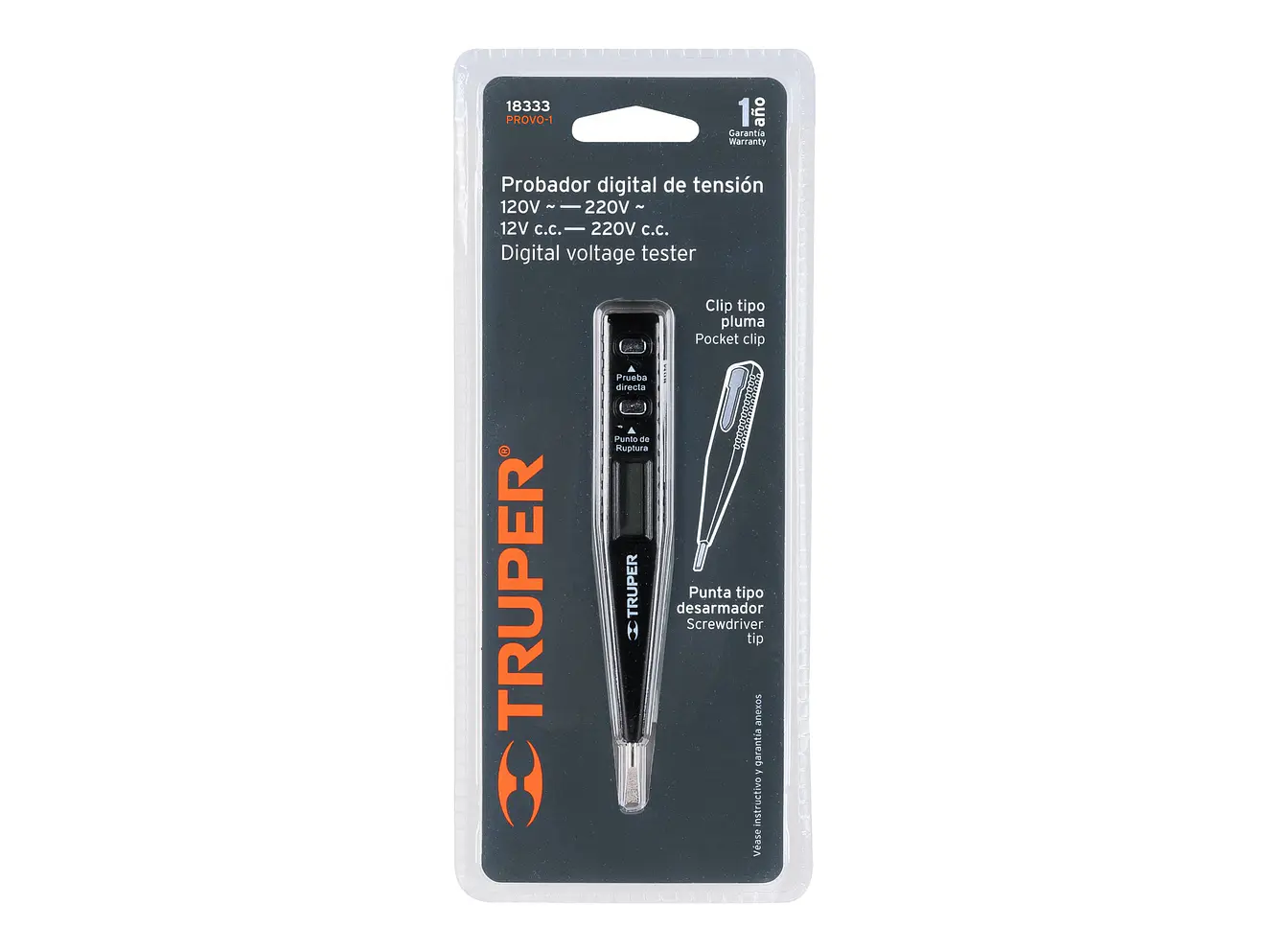Tester digital de tensión y polaridad Truper 18333 - Foto 4 | aztools.co