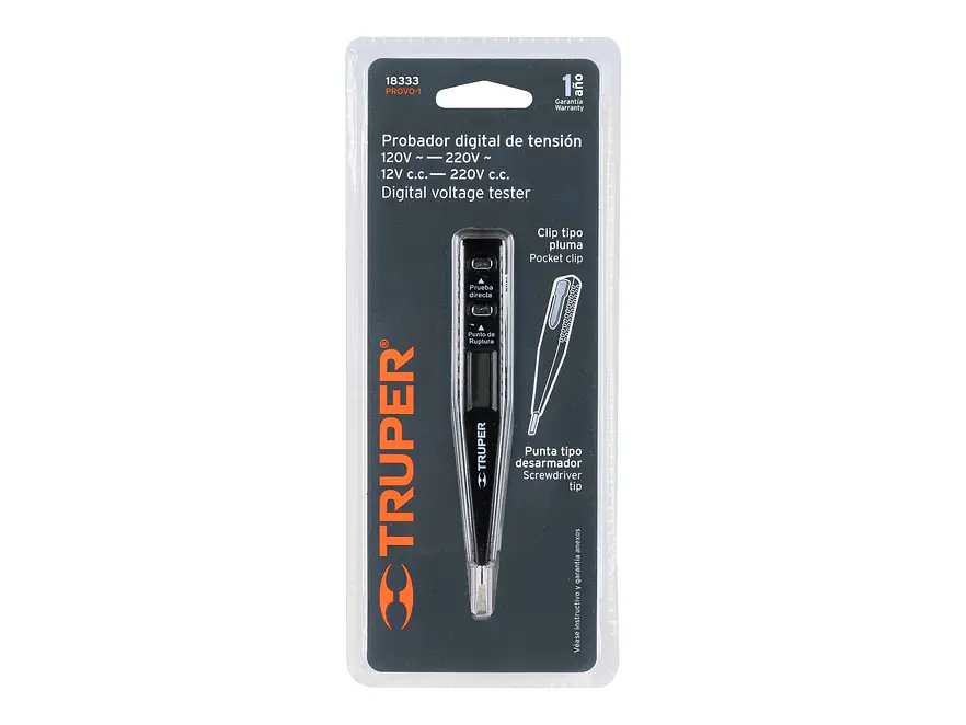 Tester digital de tensión y polaridad Truper 18333 - Foto 4 | aztools.co