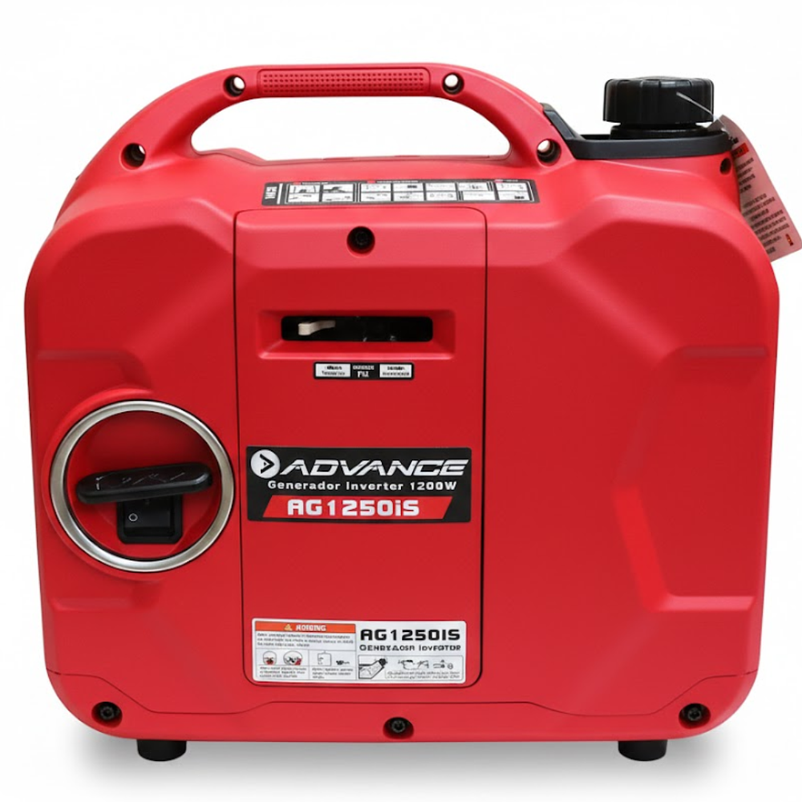 Planta Eléctrica Portátil Inverter ADVANCE AG1250IS 1100W Gasolina
