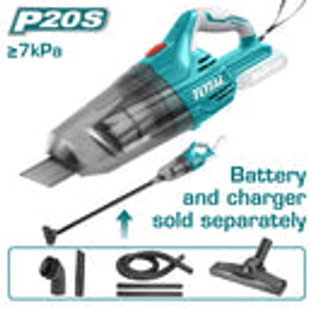 Aspiradora De Mano Inalambrica 20V Bateria Y Cargador No Incluido Total Tvli2001 2