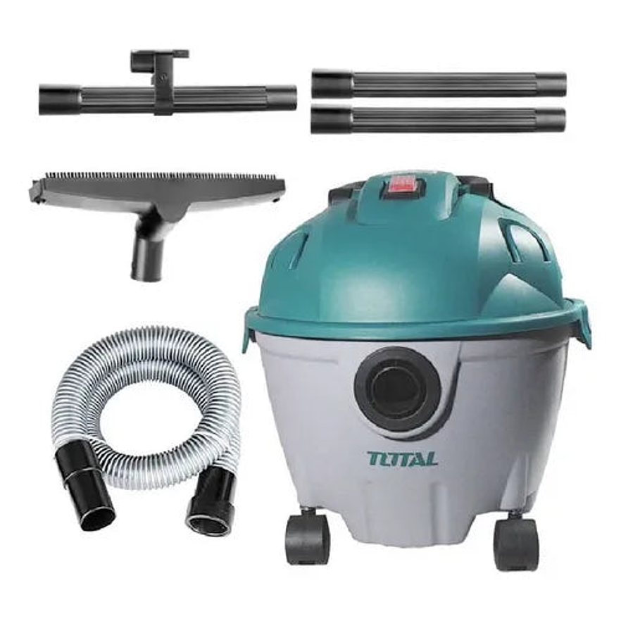 Aspiradora Y Sopladora Para Humedo Y Seco 10L 1200W Incluye Accesosiros Total Utvc12101 - Foto 2 | aztools.co